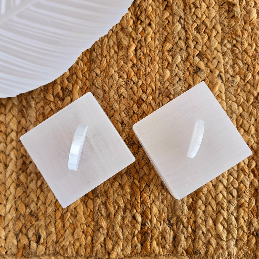 Handmade Moroccan Selenite Crystal Charging Jewelry Box