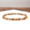 Sunstone Crystal Bracelet, Handmade Gemstone Beaded Bracelet