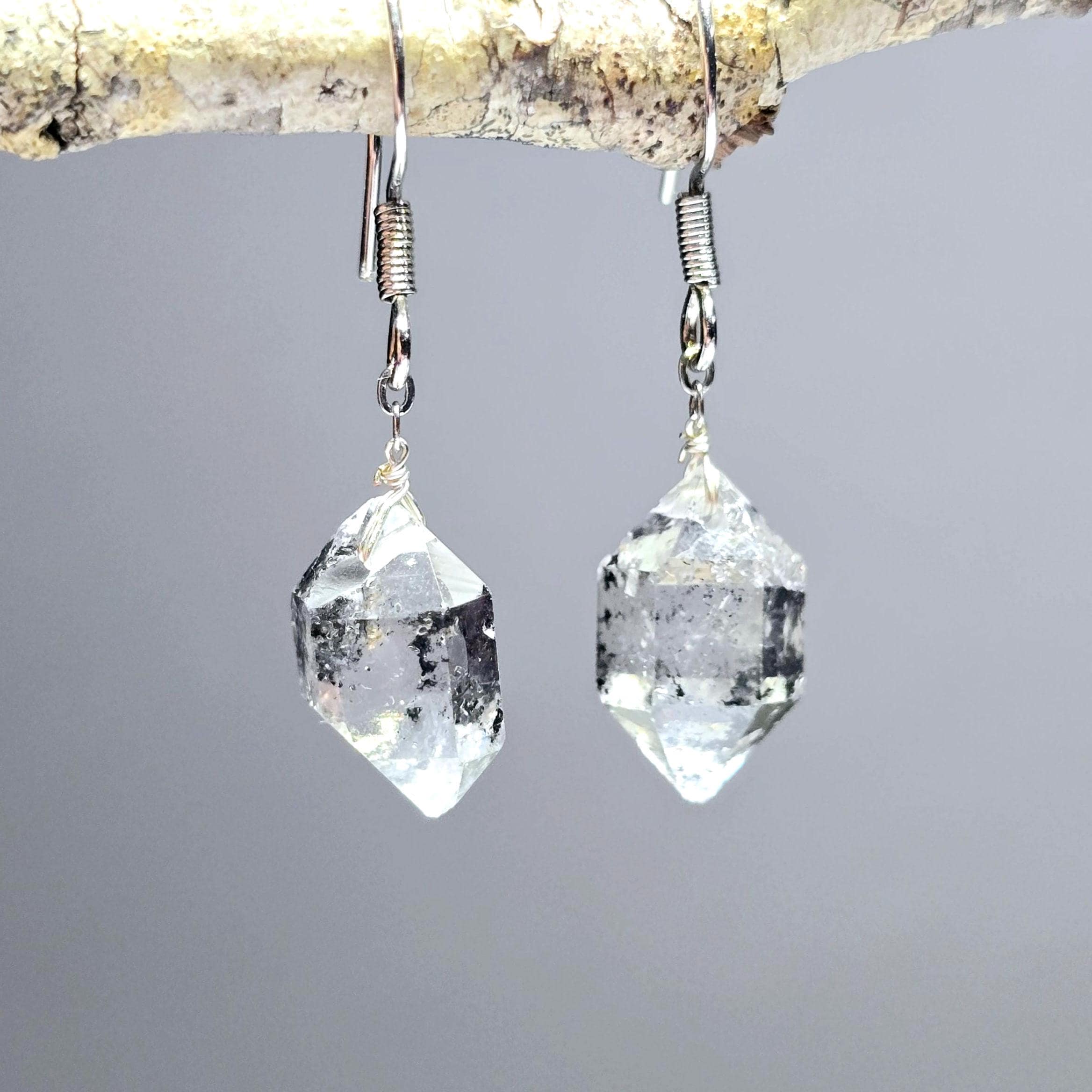 Herkimer Diamond Dangle Earrings