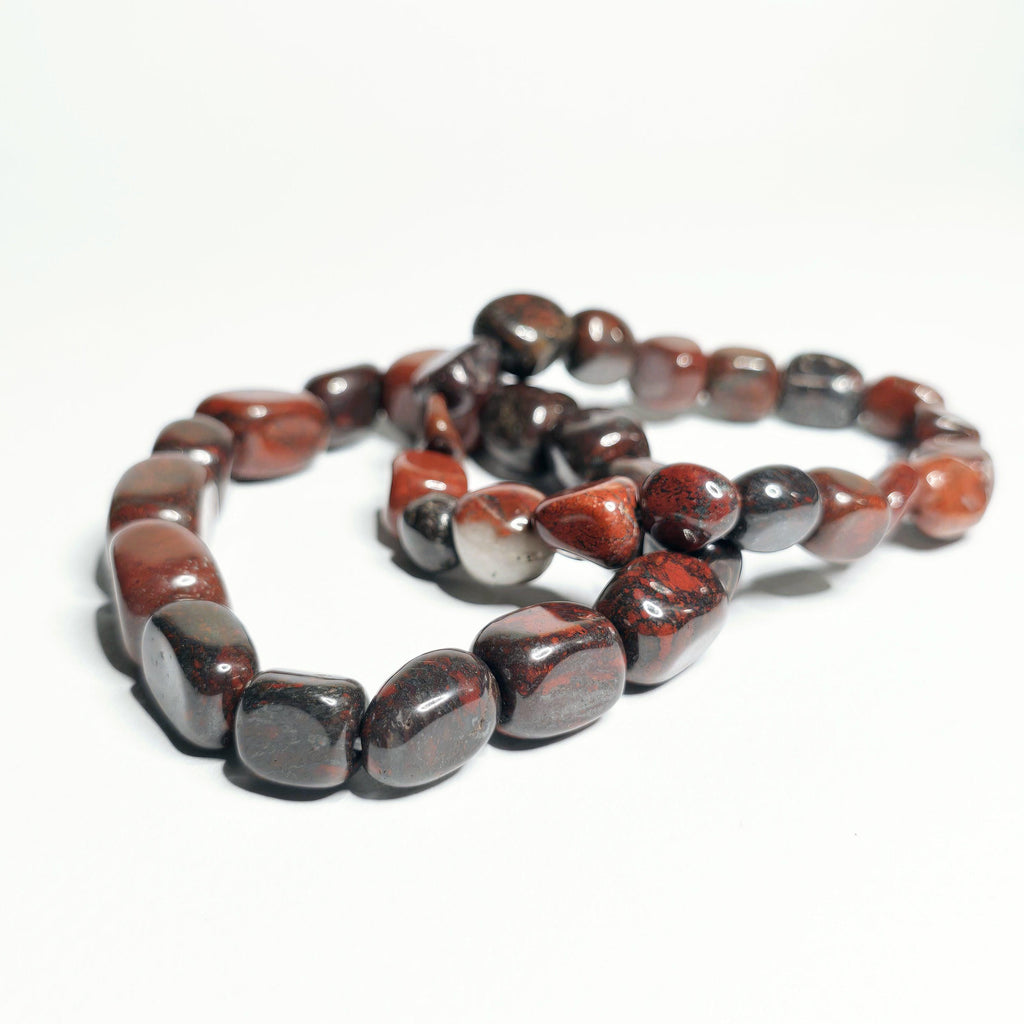 Brecciated Jasper Tumbled Crystal Bracelet