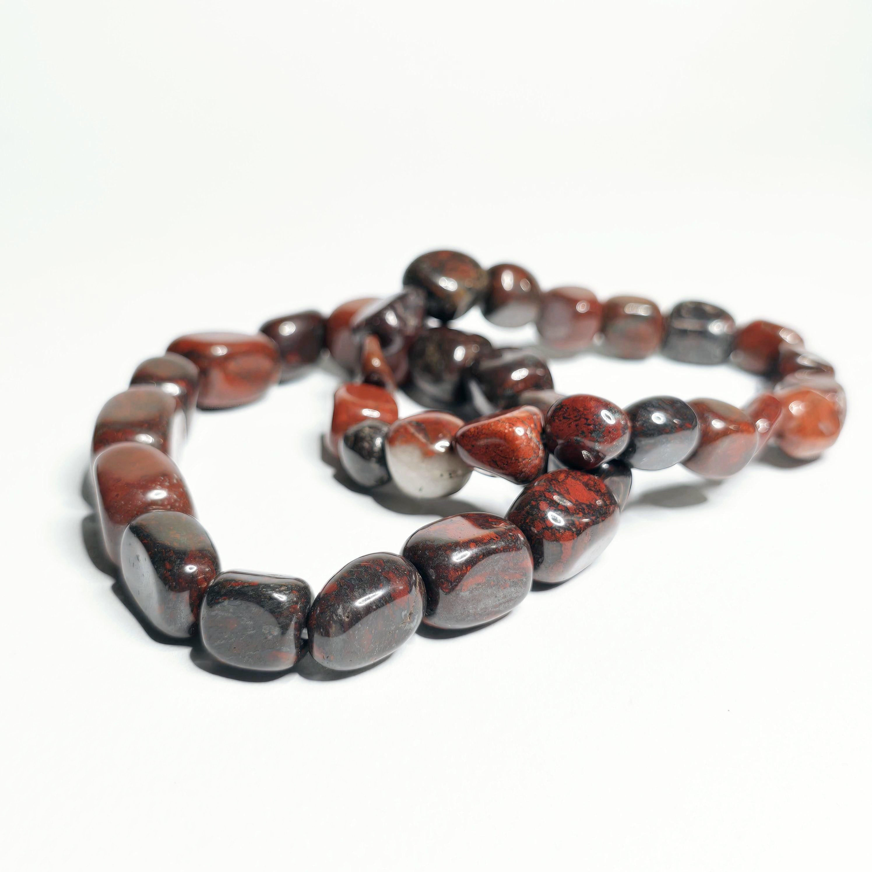 Brecciated Jasper Tumbled Crystal Bracelet