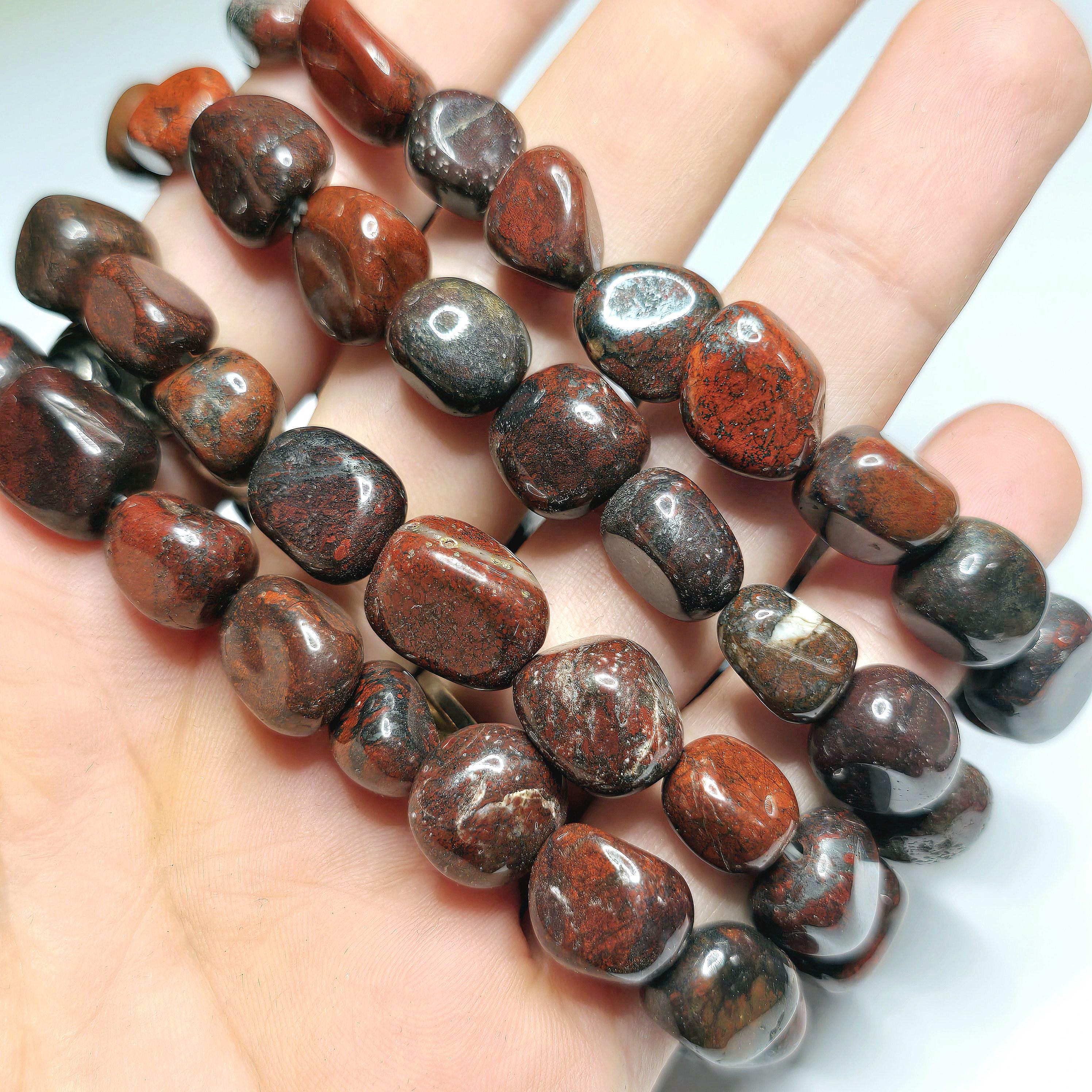 Brecciated Jasper Tumbled Crystal Bracelet