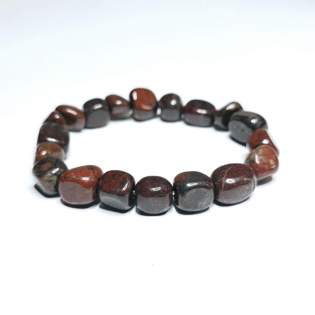 Brecciated Jasper Tumbled Crystal Bracelet