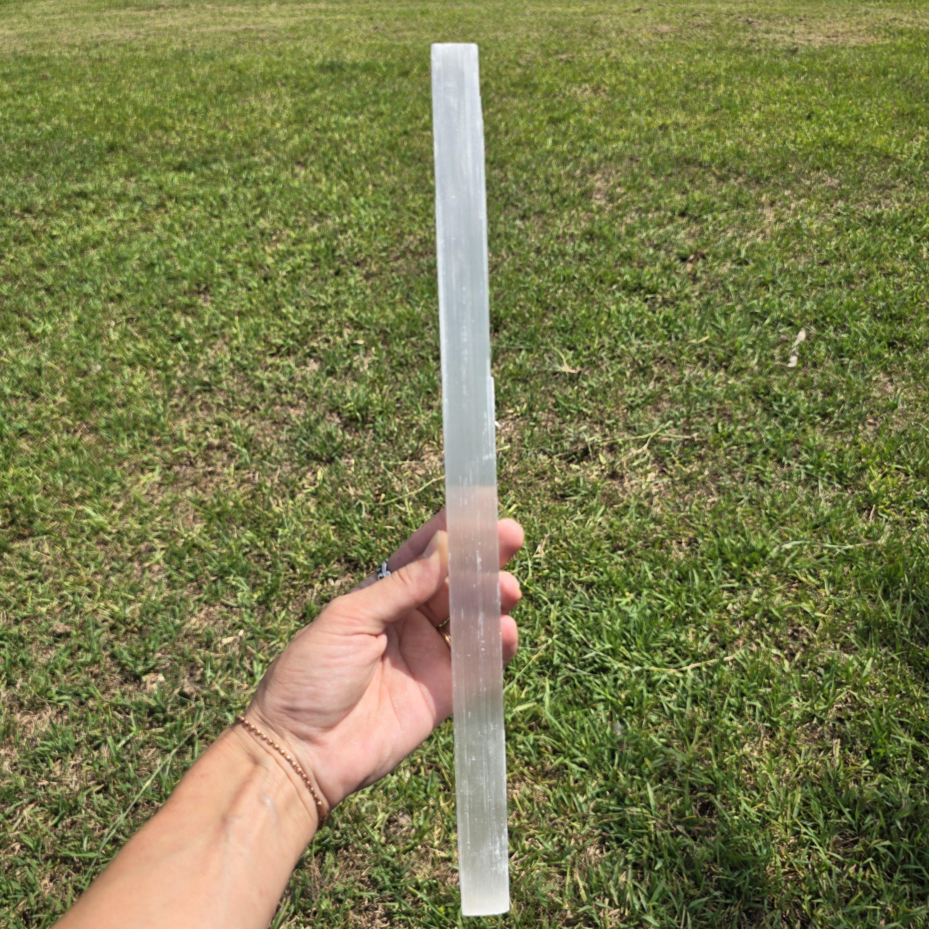 15" Selenite Crystal Wand, Selenite Sticks