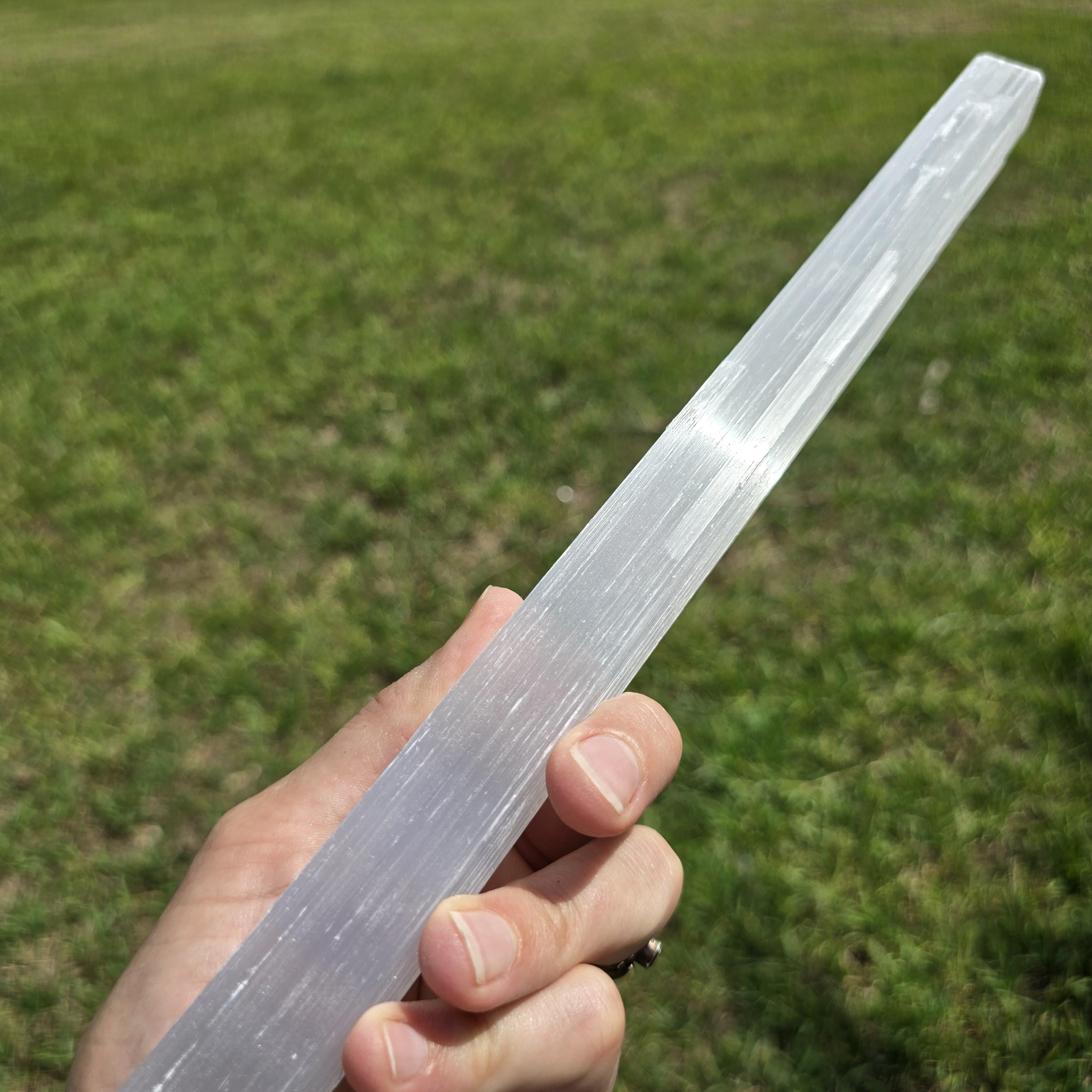15" Selenite Crystal Wand, Selenite Sticks