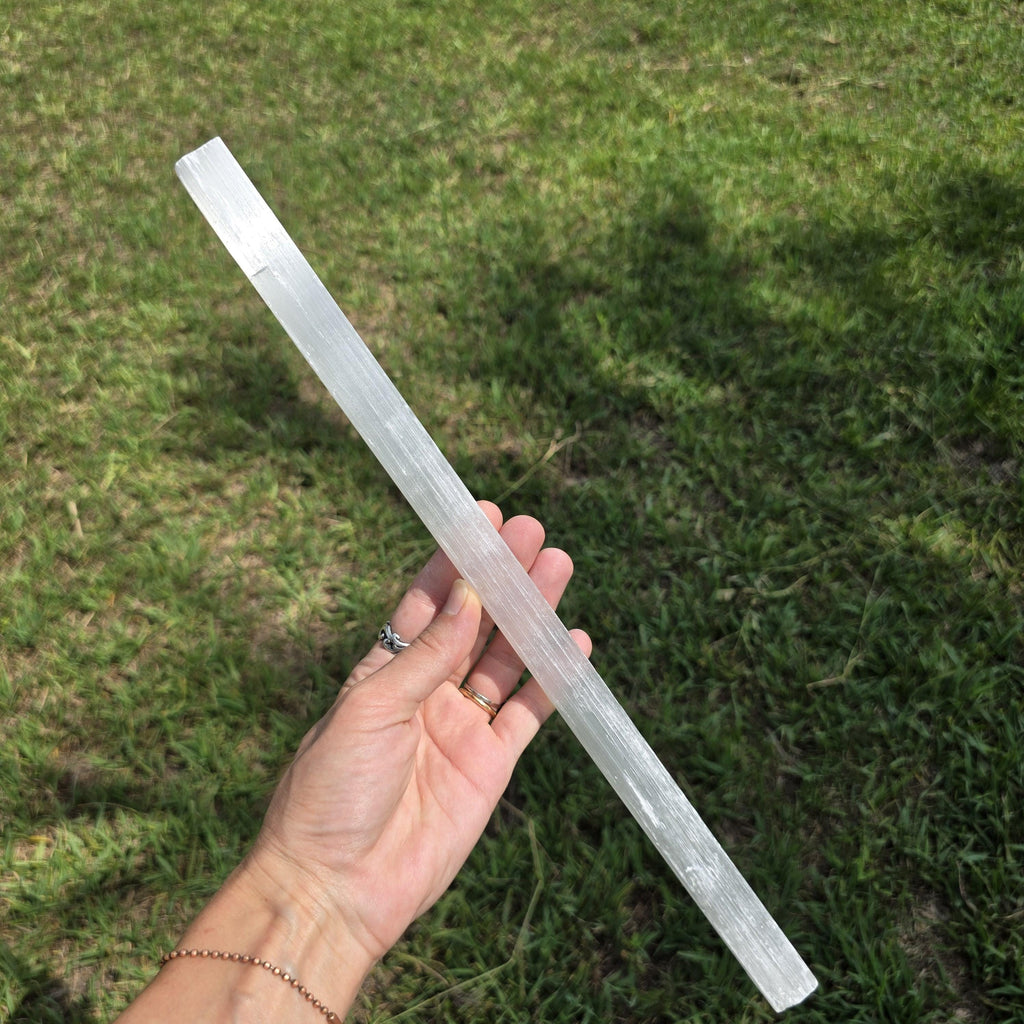 15" Selenite Crystal Wand, Selenite Sticks