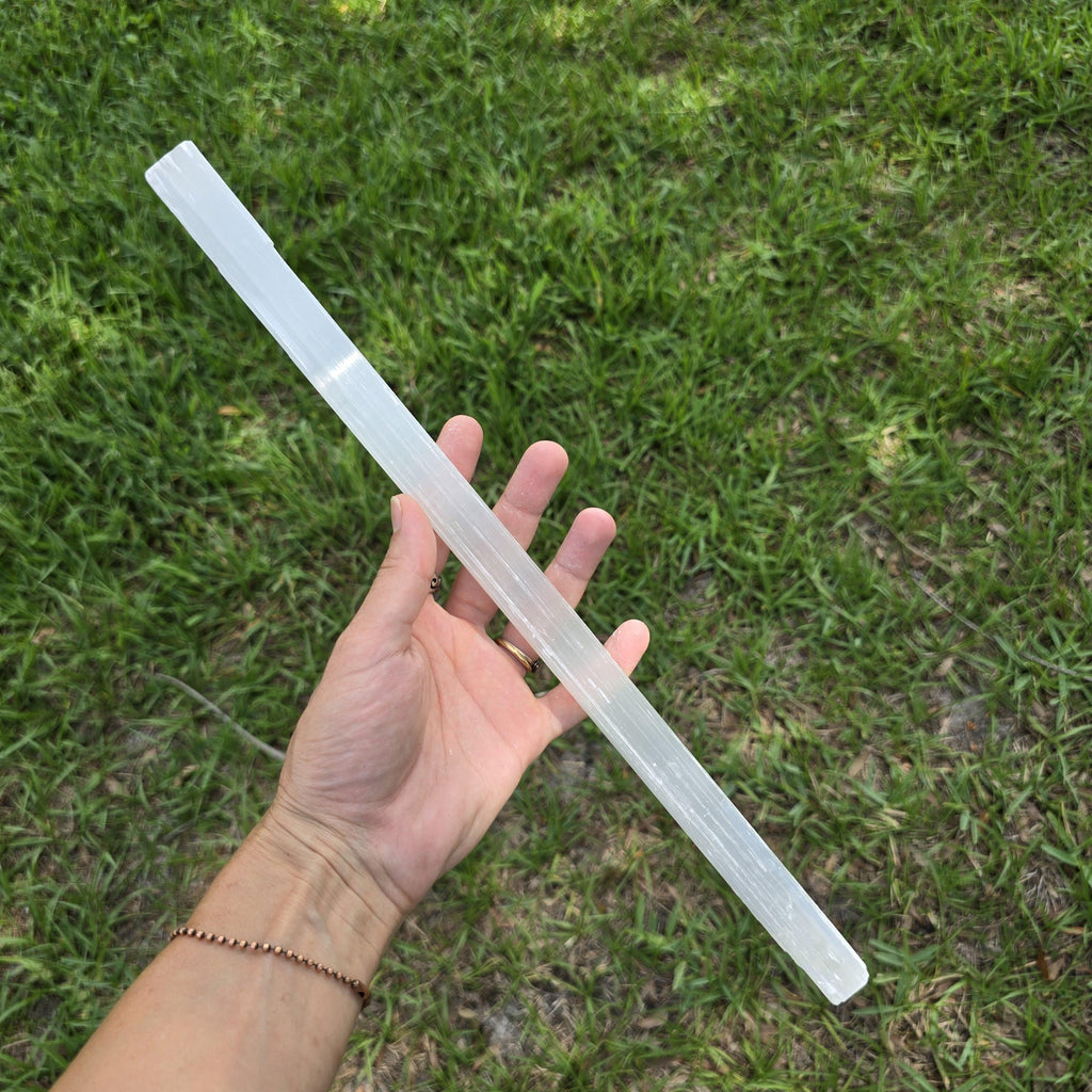 15" Selenite Crystal Wand, Selenite Sticks