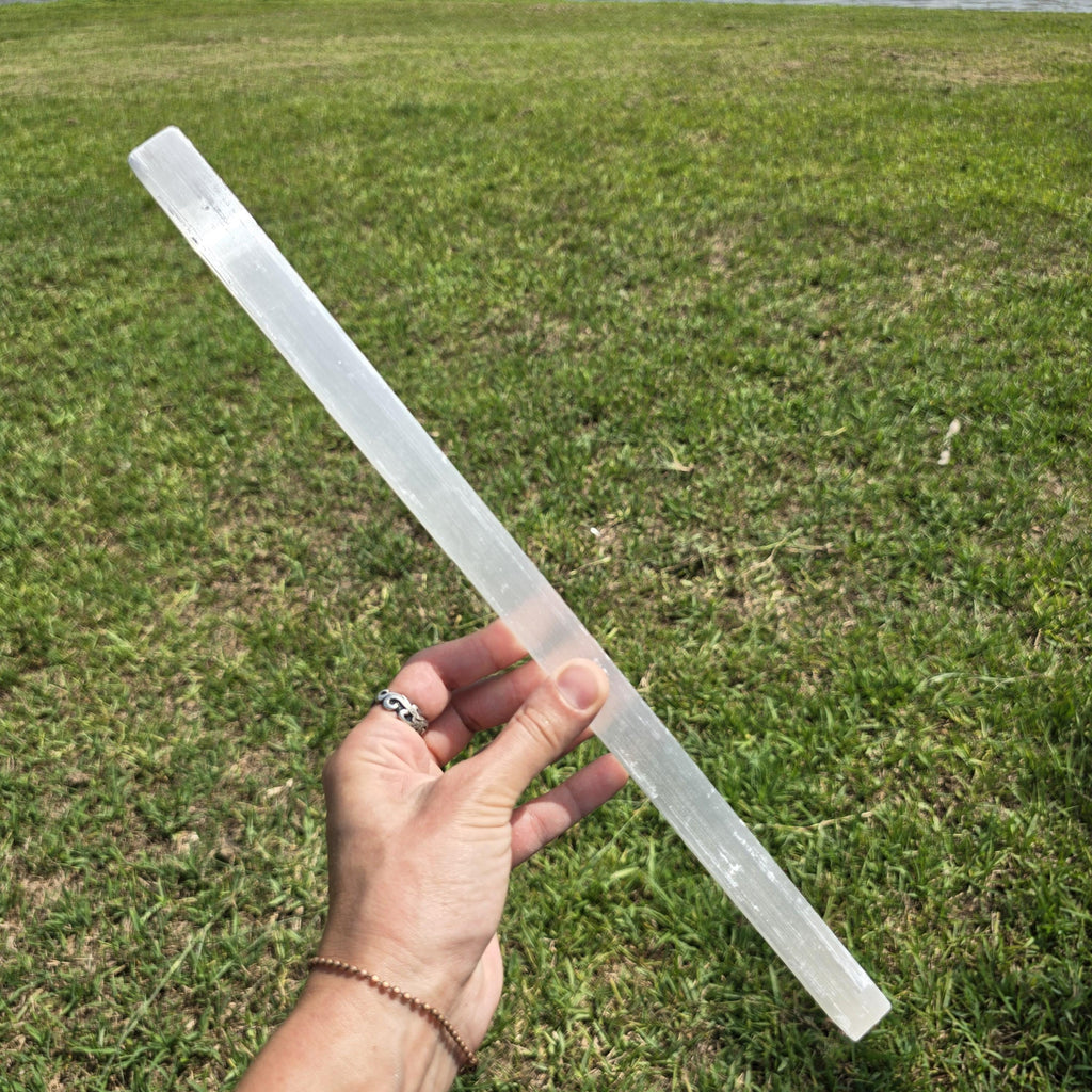 15" Selenite Crystal Wand, Selenite Sticks