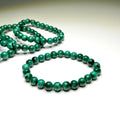 Malachite Crystal Bracelet: Handmade Gemstone Beaded Bracelet