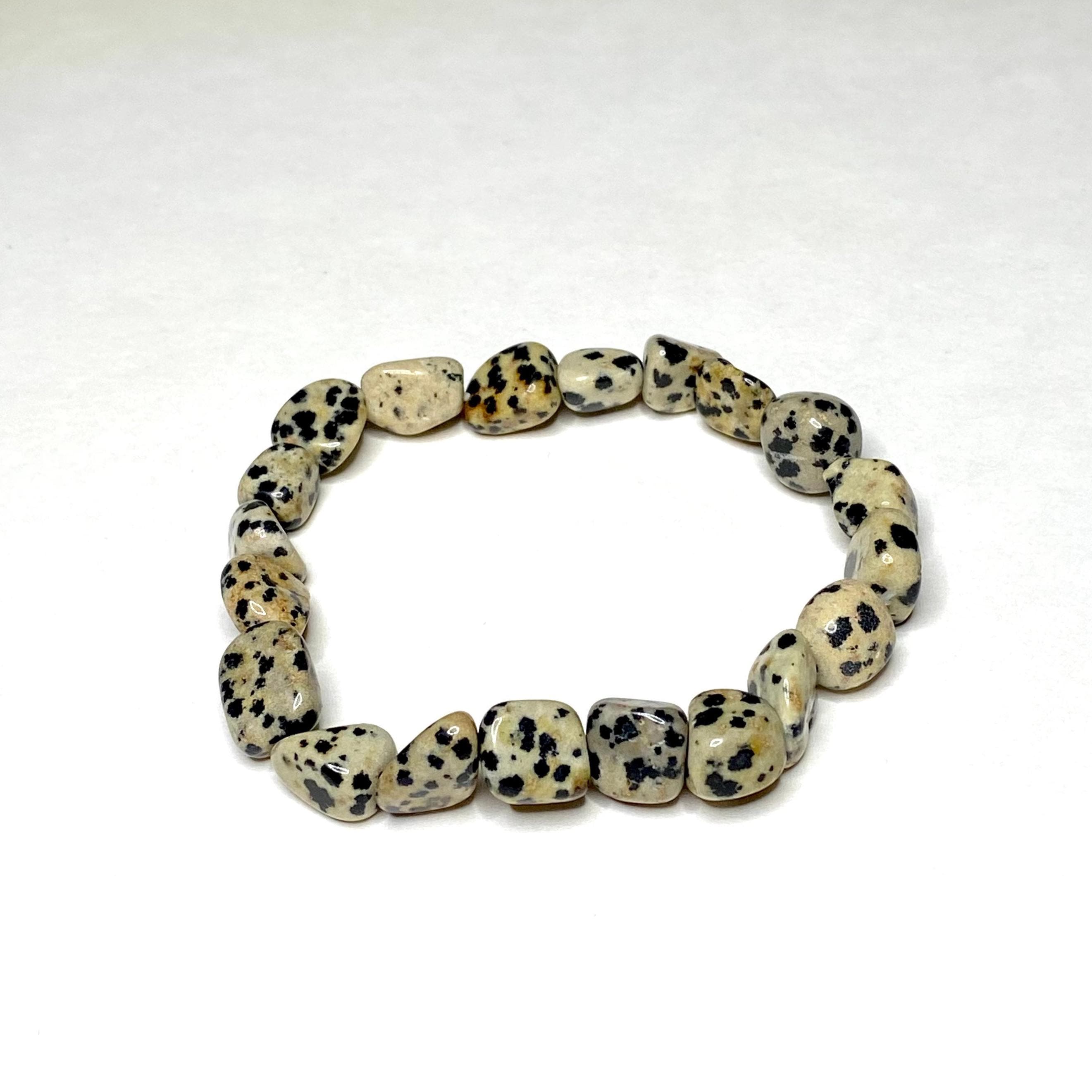 Dalmatian Jasper Crystal Bracelet