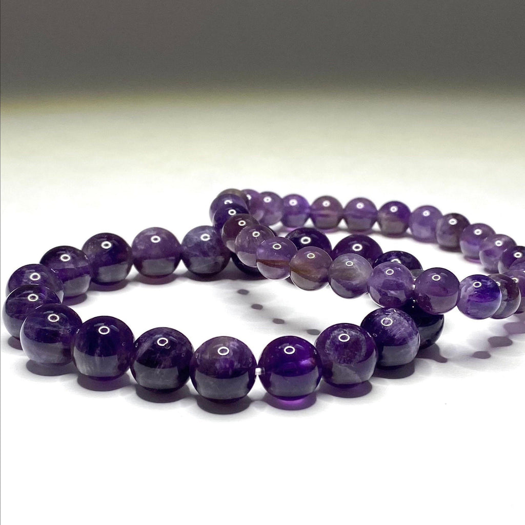 Amethyst Crystal Beaded Bracelet: Calming Gemstone Jewelry