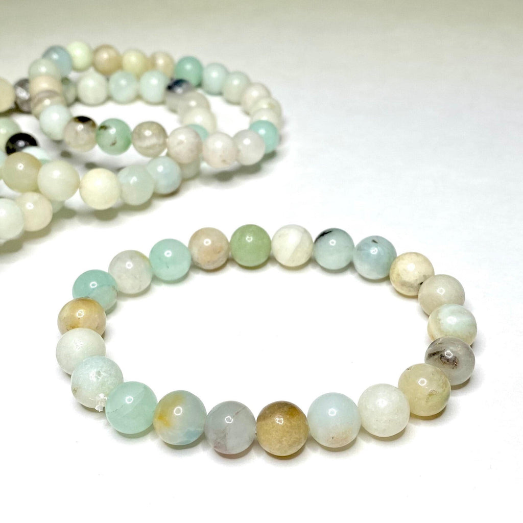Amazonite Crystal Beaded Bracelet