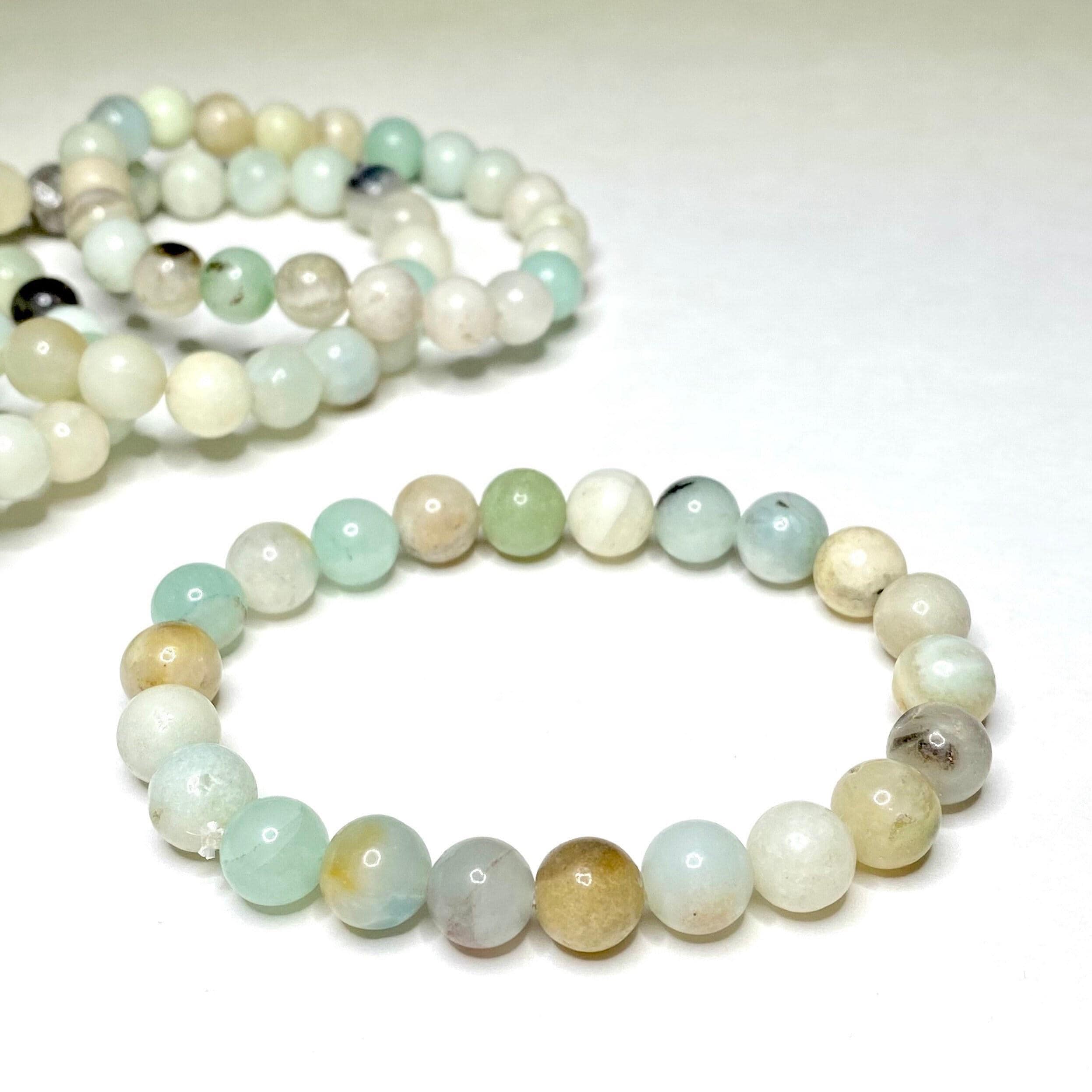 Amazonite Crystal Beaded Bracelet