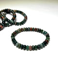 Faceted Fancy Jasper Bracelet: 8mm Rondelle Crystal Beads