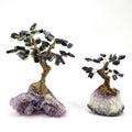 Black Tourmaline Bonsai Tree with Crystal Base: Crystal Healing