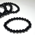 Black Obsidian Crystal Bracelet, Handmade Gemstone Beaded Bracelet
