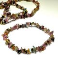Watermelon Tourmaline Crystal Chips Bracelet