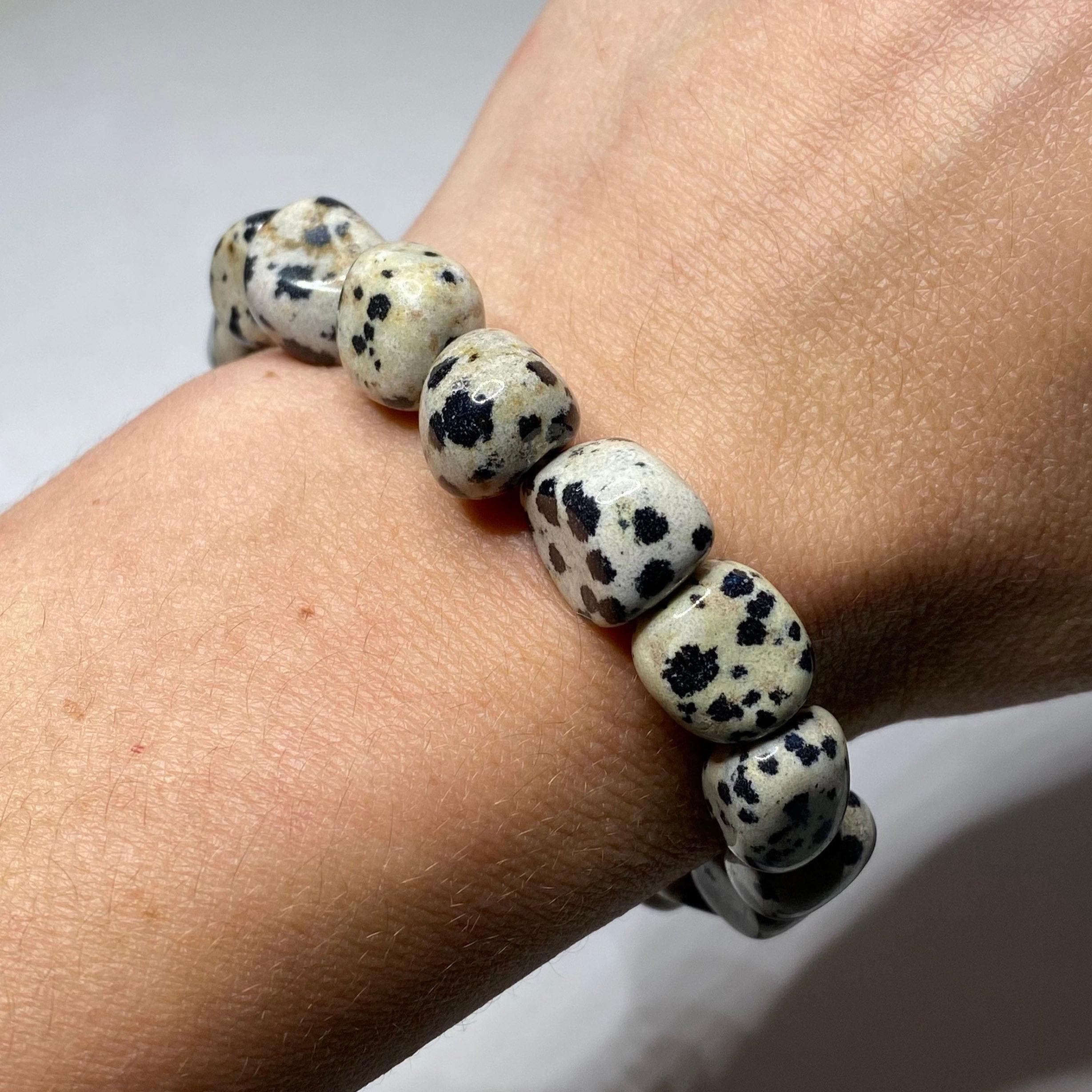 Dalmatian Jasper Crystal Bracelet