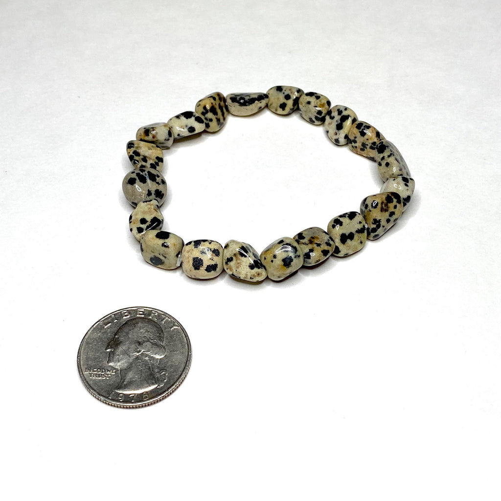Dalmatian Jasper Crystal Bracelet