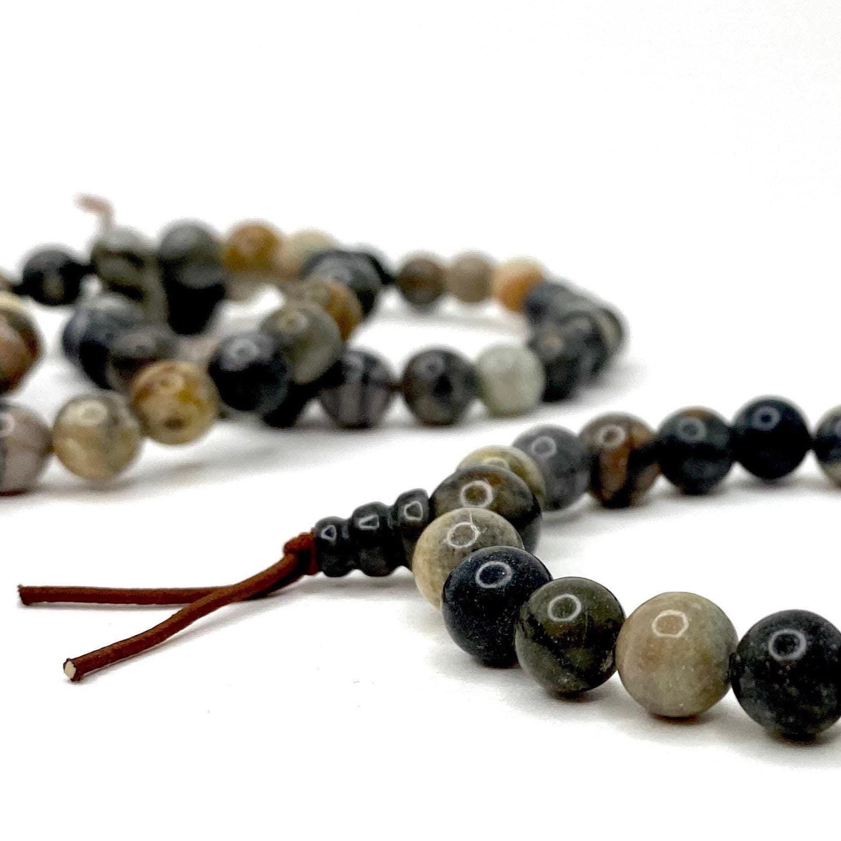 Picasso Jasper Crystal Bracelet: 6mm Gemstone Beaded Jewelry