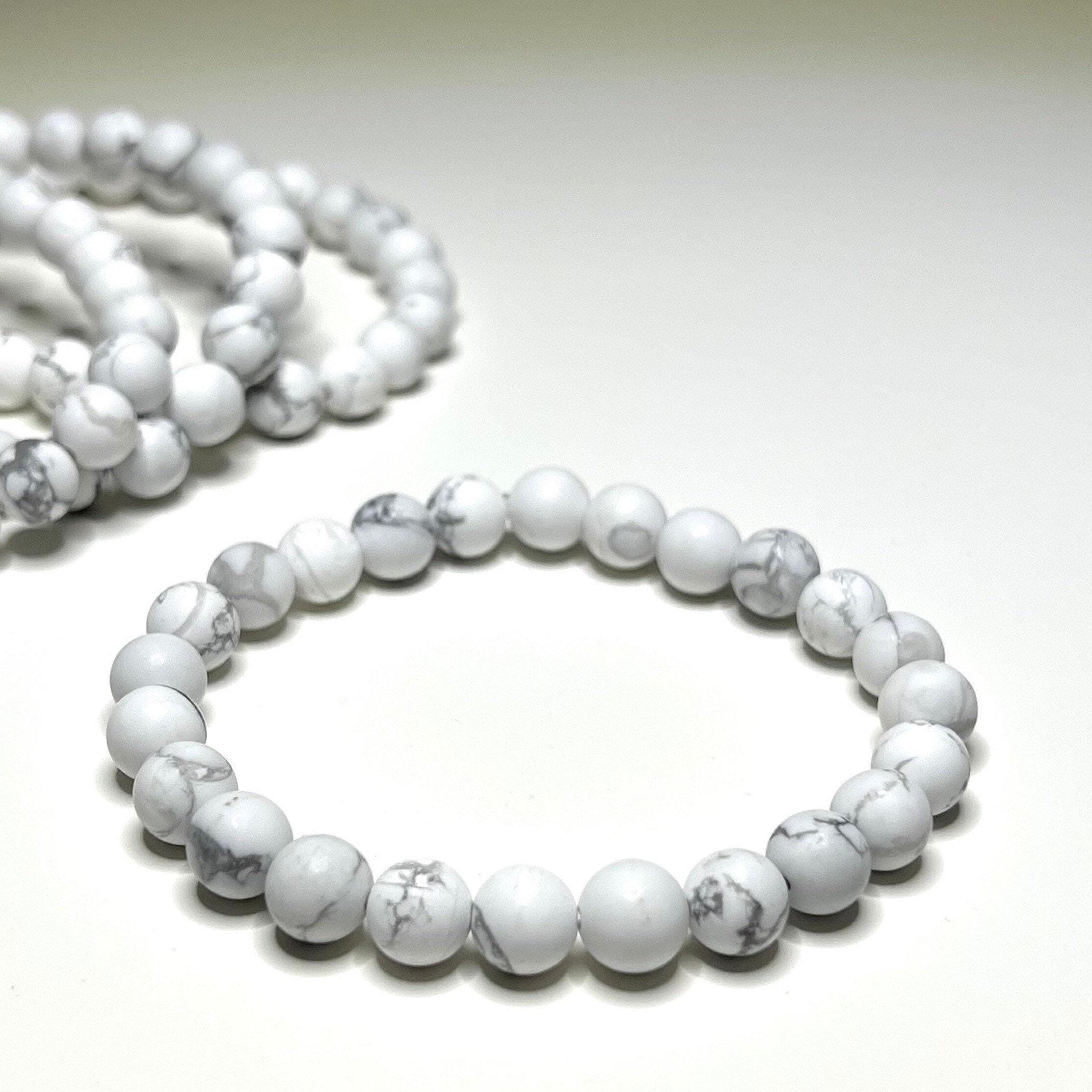 Howlite Crystal Bracelet: Calming Gemstone Beads