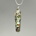 Larimar in Orgonite Wire Wrapped Pendant Necklace