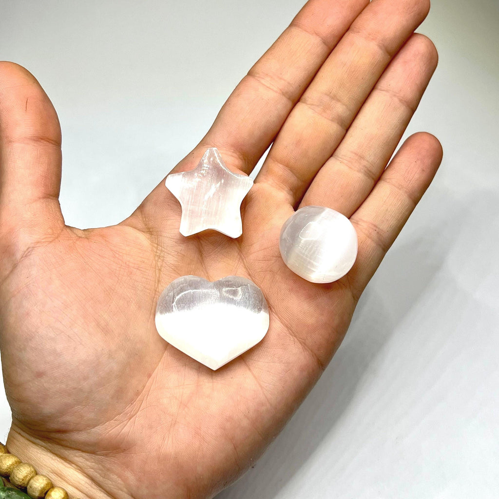 Selenite Crystal Pocket Stone