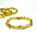 Yellow Opal Crystal Bracelet: 6mm Gemstone Beaded Stretch Bracelet