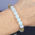 Selenite Citrine and Quartz Crystal Bracelet