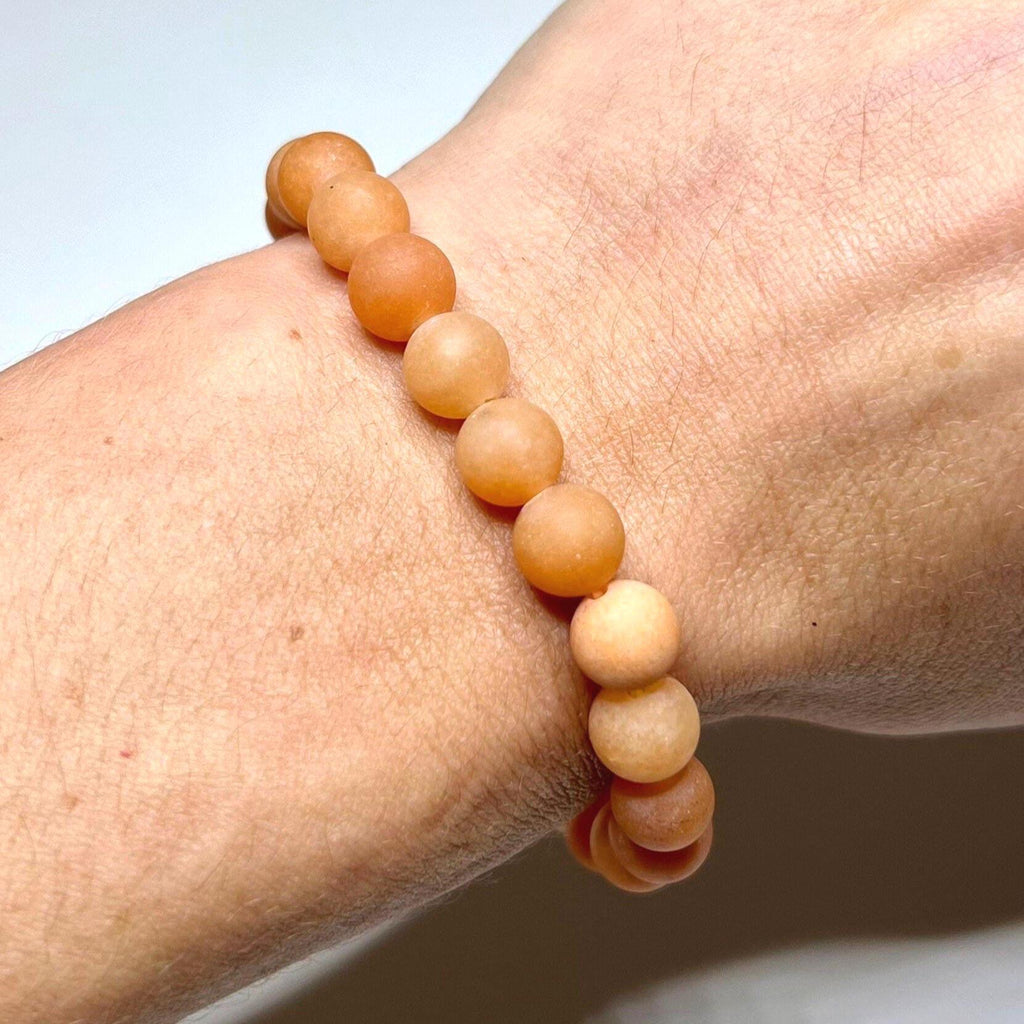 Honey Onyx Crystal Bracelet: 8mm Handmade Gemstone Beaded Bracelet