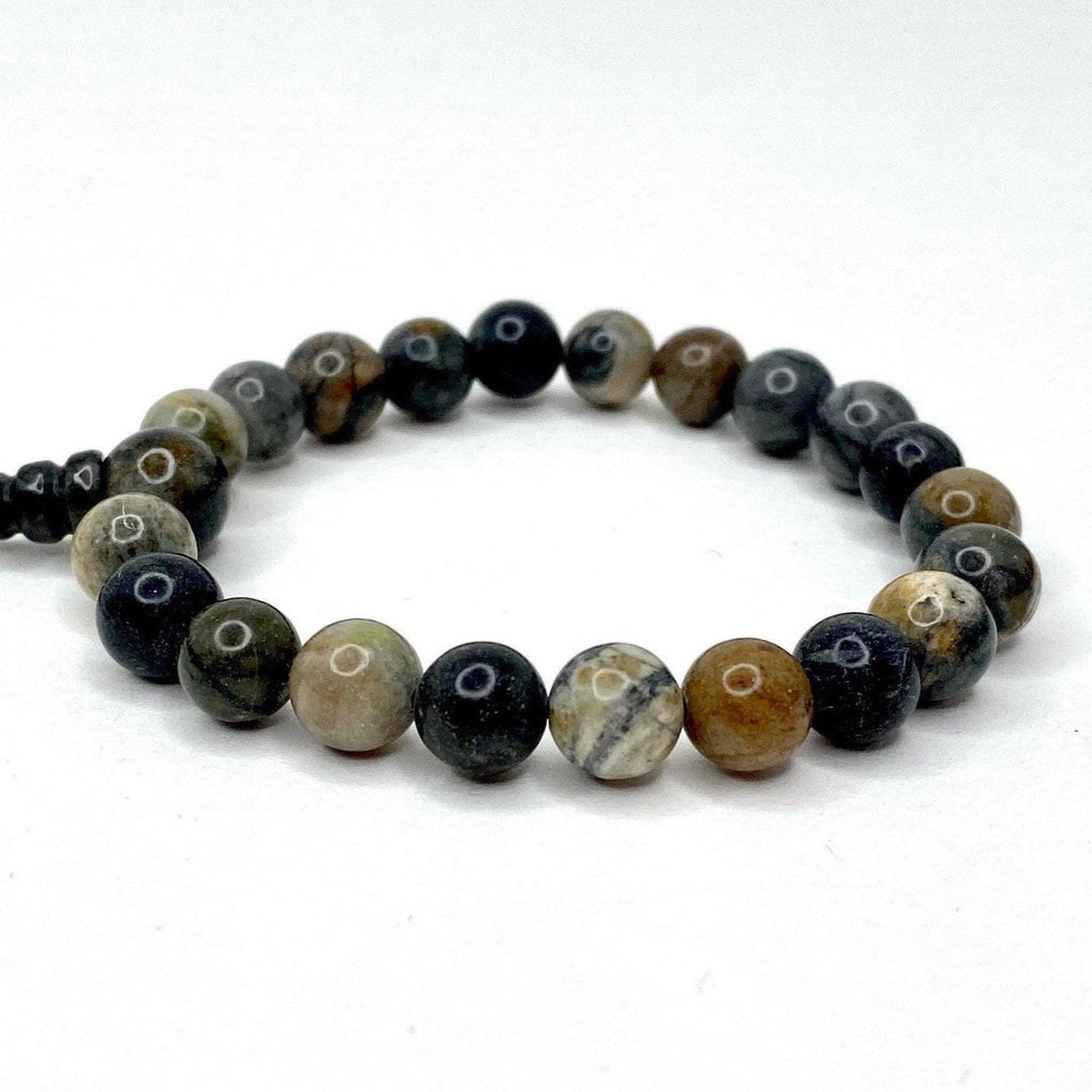 Picasso Jasper Crystal Bracelet: 6mm Gemstone Beaded Jewelry