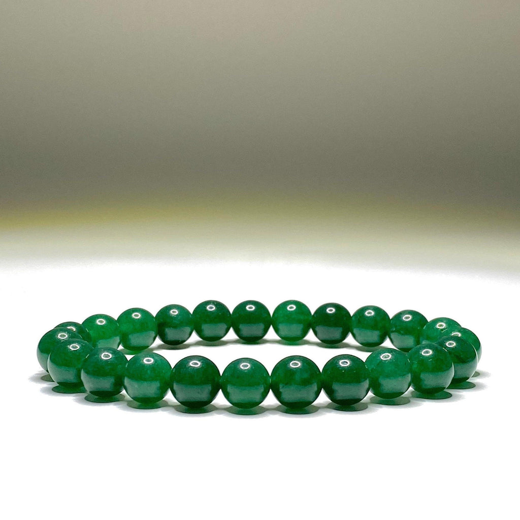 Green Jade Crystal Bracelet: Handmade Gemstone Beaded Bracelet