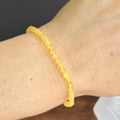 Baltic Amber Beaded Bracelet: Handmade 4mm Stretch Bracelet