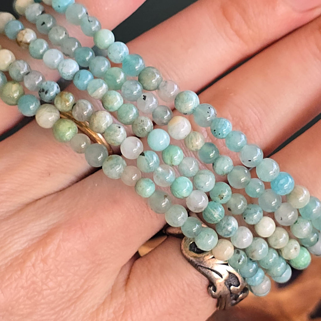 Amazonite Crystal Beaded Bracelet - #2