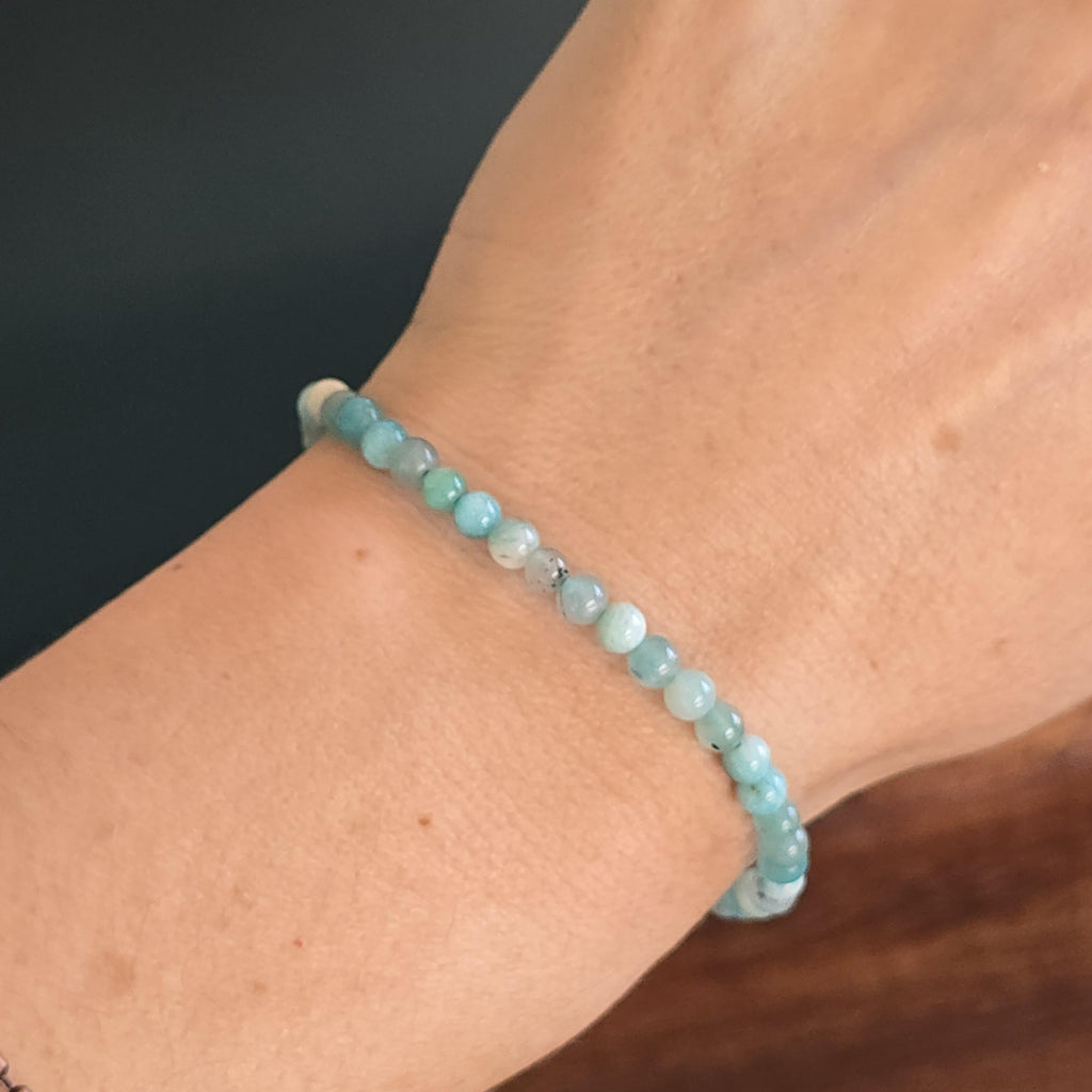 Amazonite Crystal Beaded Bracelet - #2