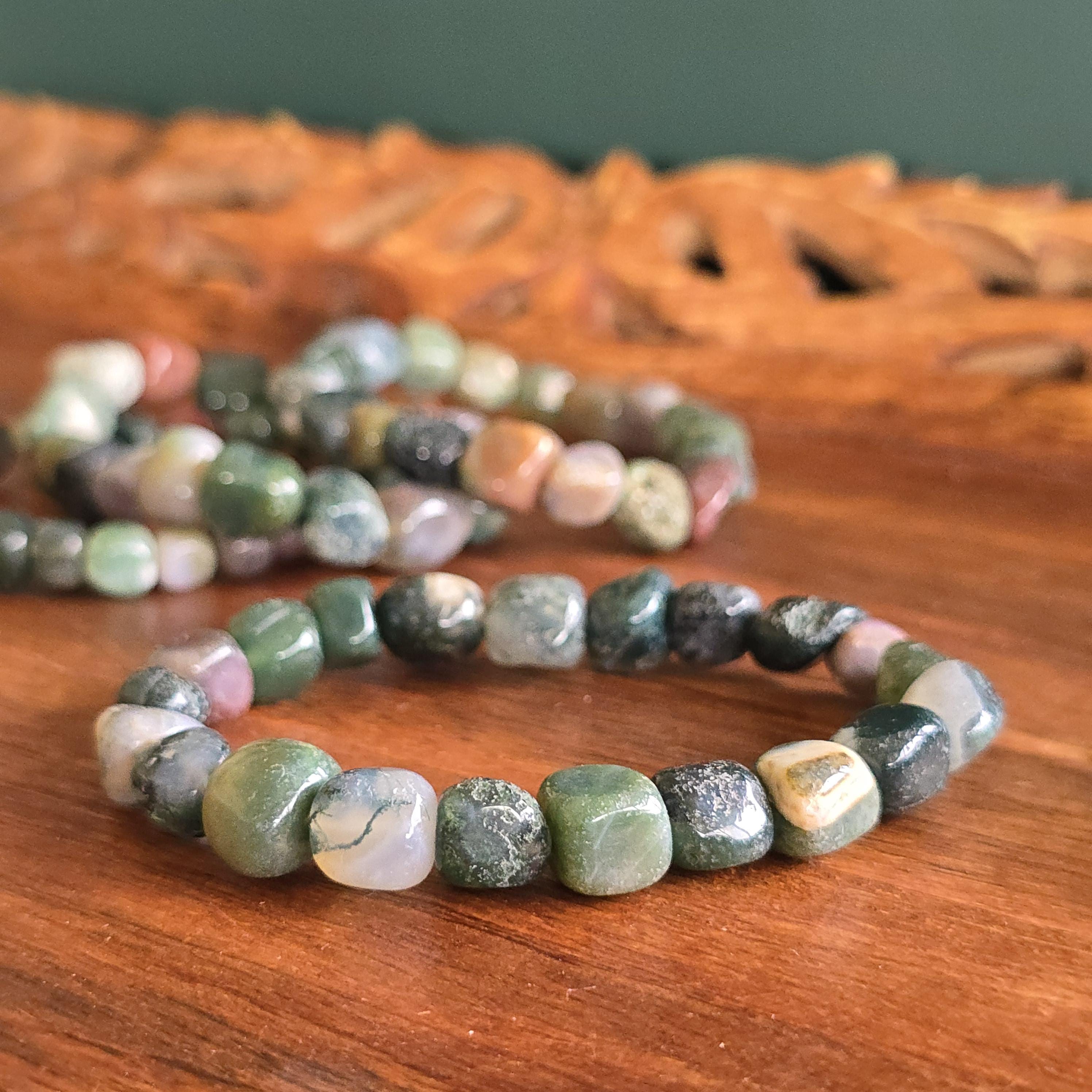 Fancy Jasper Tumbled Bead Bracelet