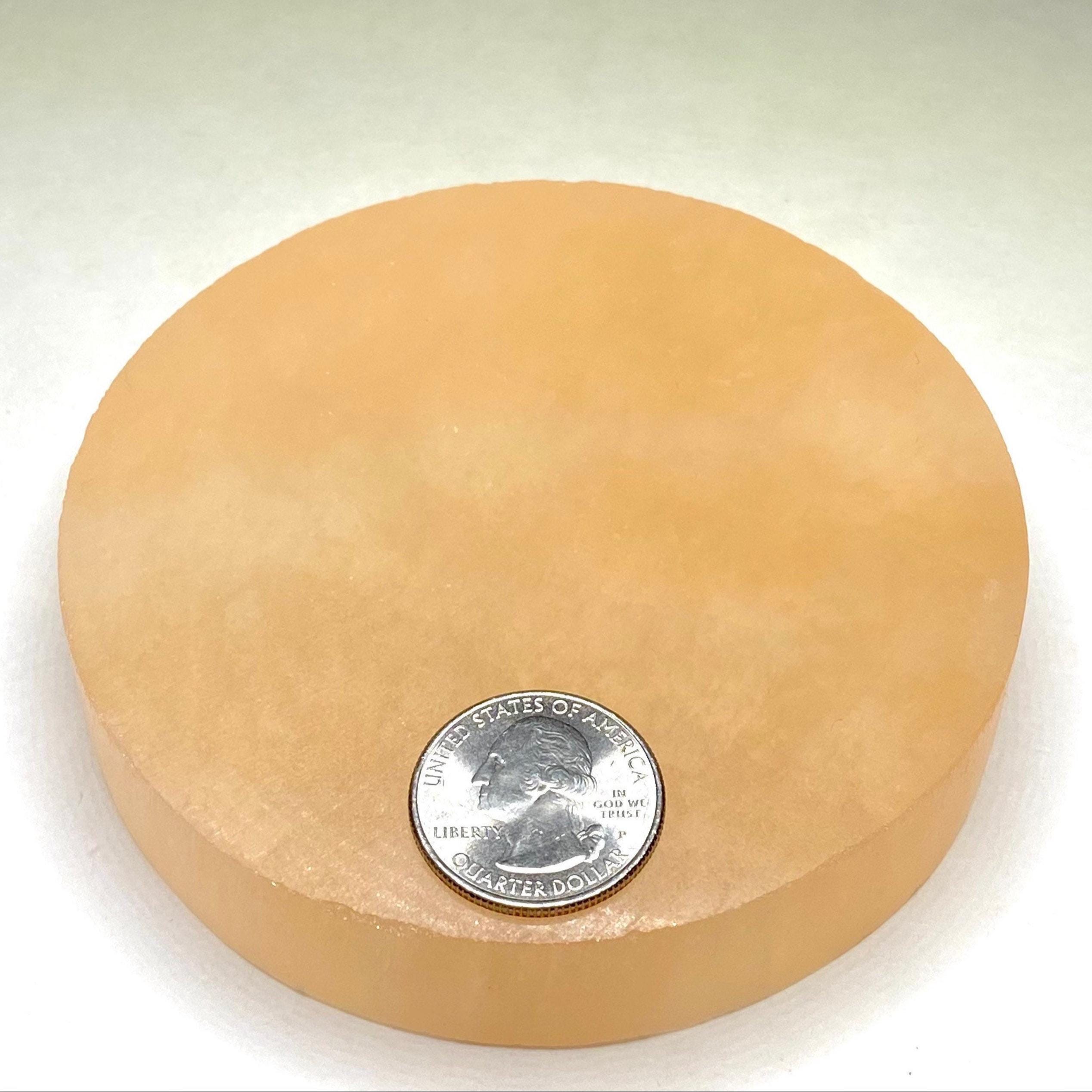 Orange Selenite Charging Plate: Crystal Healing Station