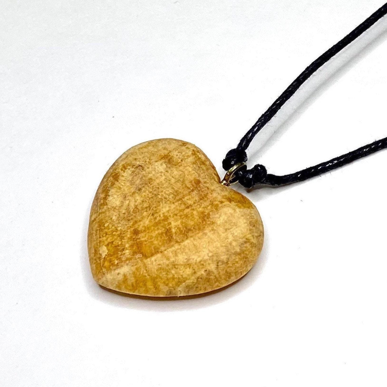 Palo Santo Cord Necklace, Heart Shaped Wooden Pendant