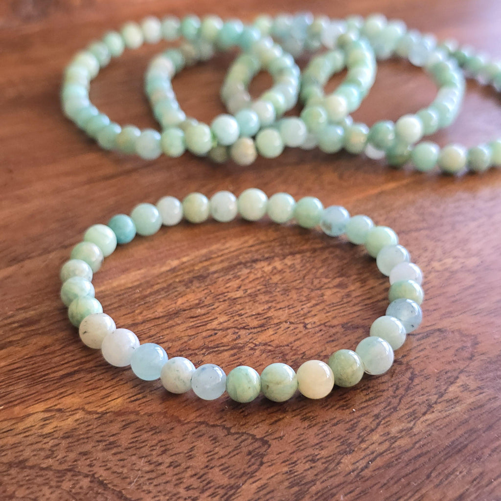 Amazonite Crystal Beaded Bracelet - #2