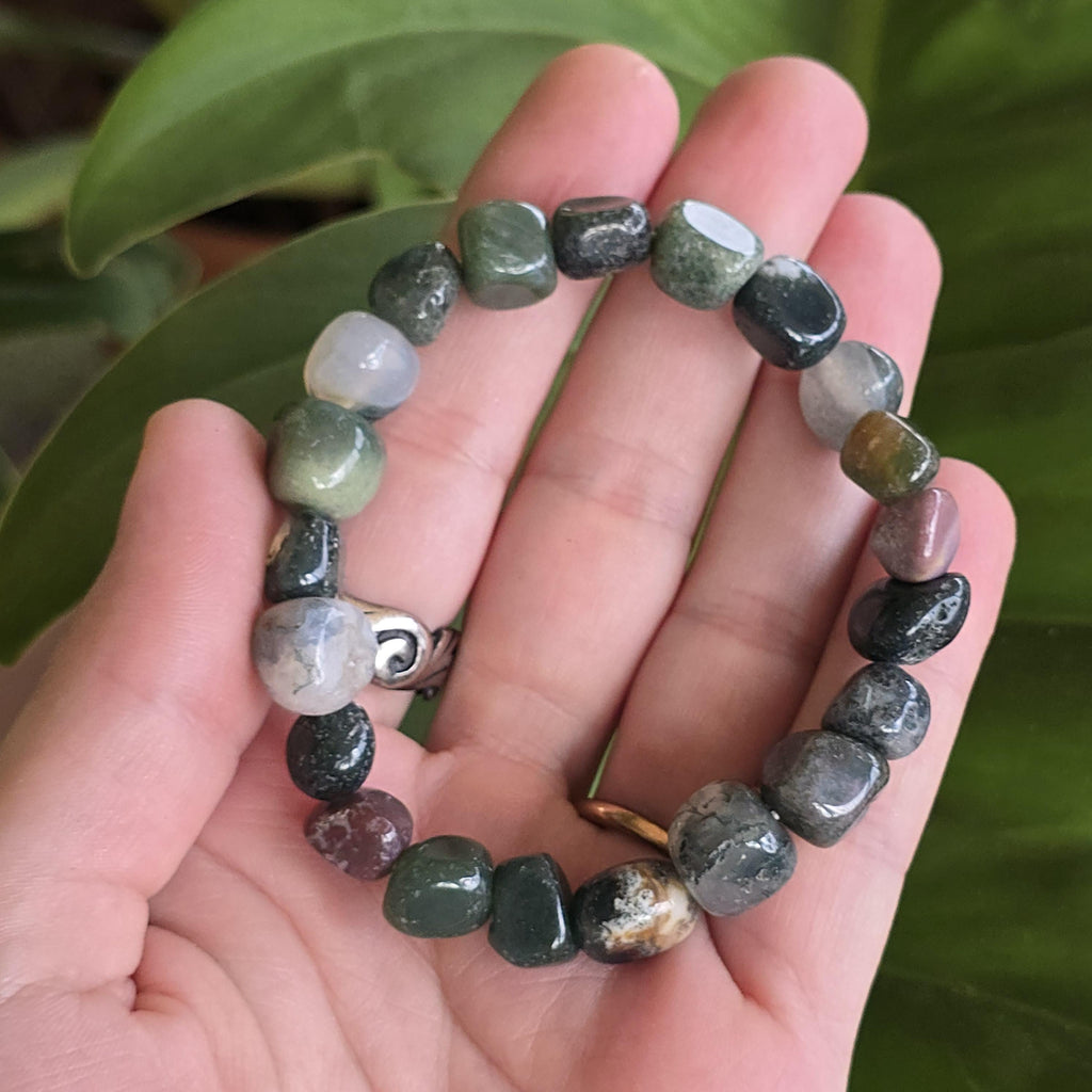 Fancy Jasper Tumbled Bead Bracelet
