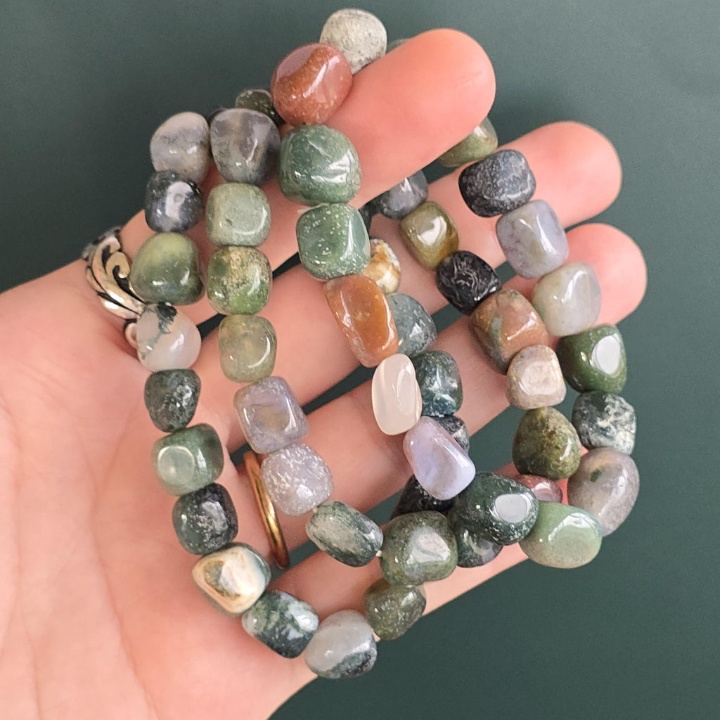 Fancy Jasper Tumbled Bead Bracelet