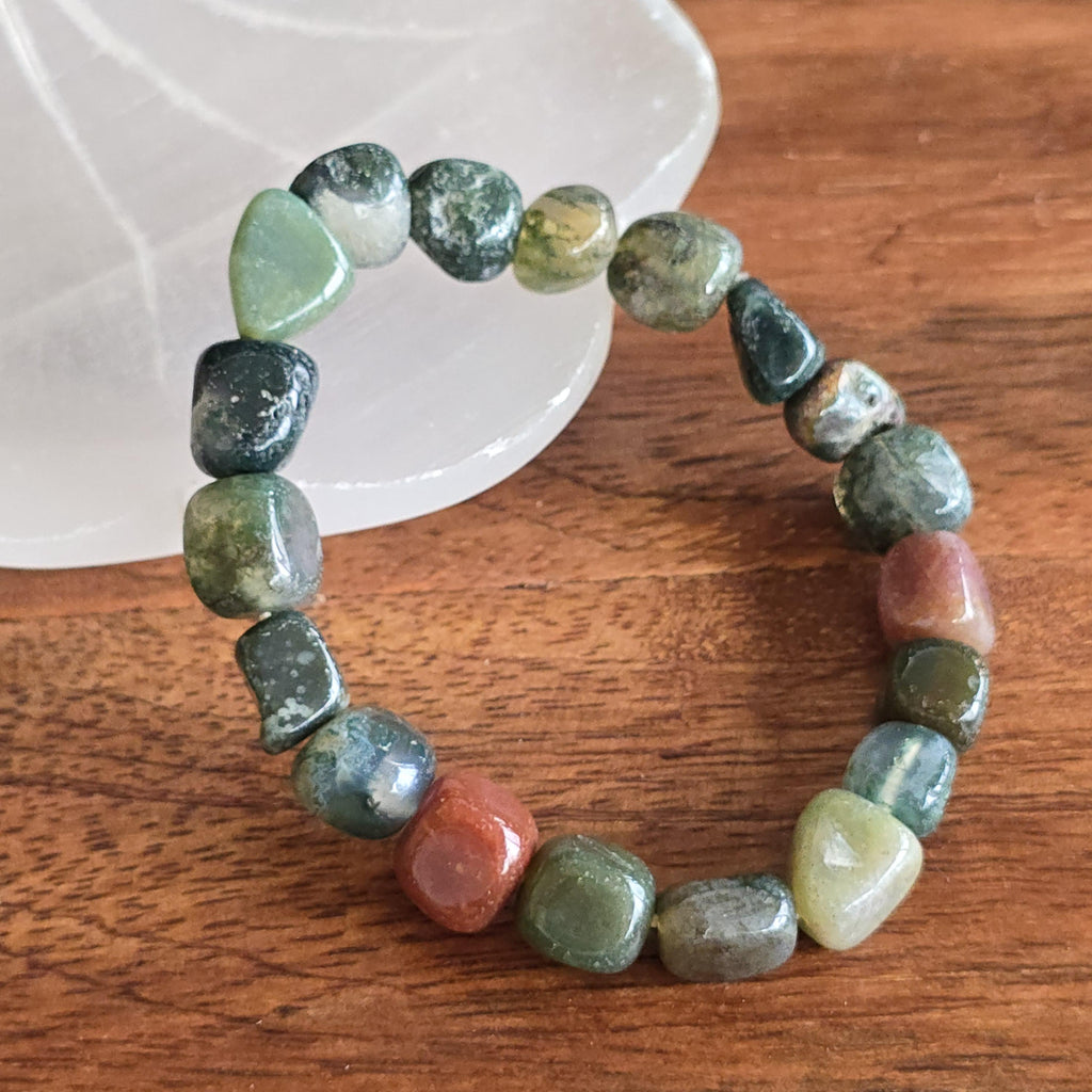 Fancy Jasper Tumbled Bead Bracelet