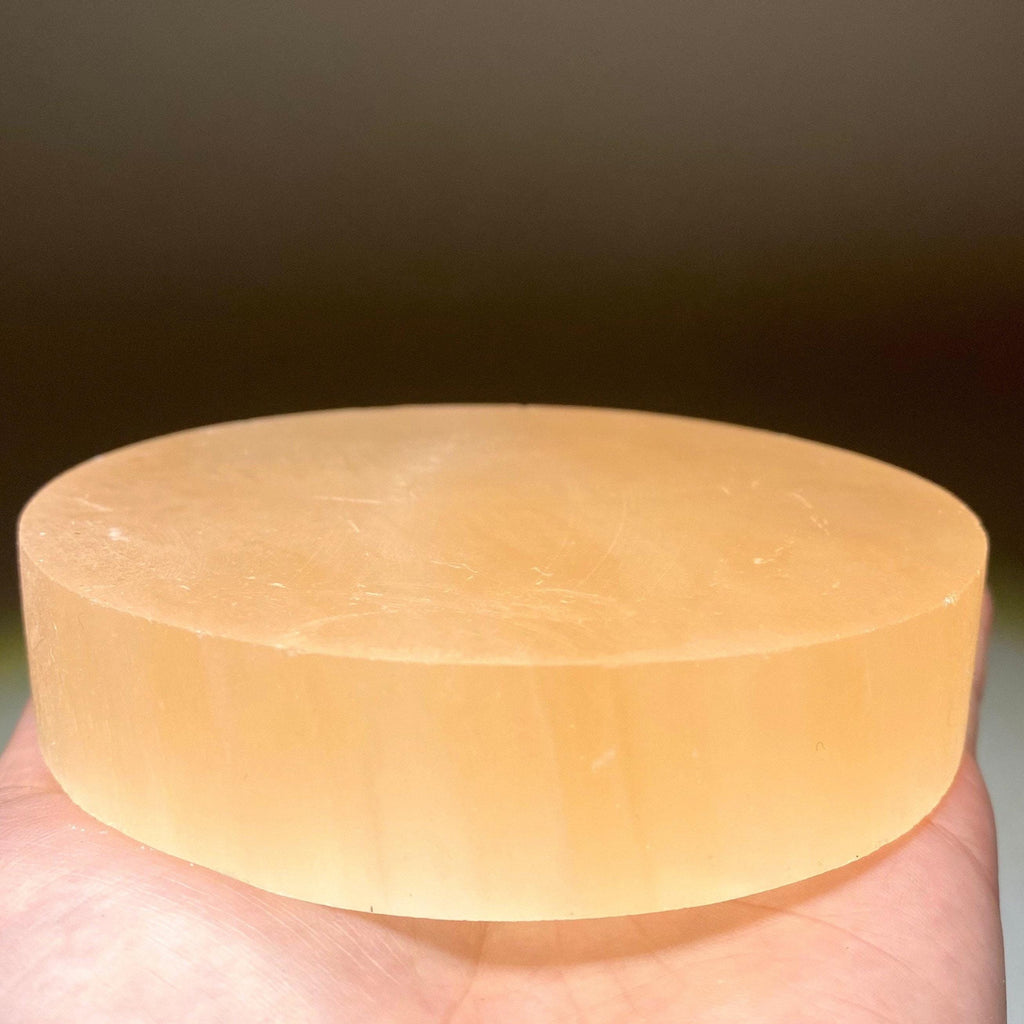 Orange Selenite Charging Plate: Crystal Healing Station