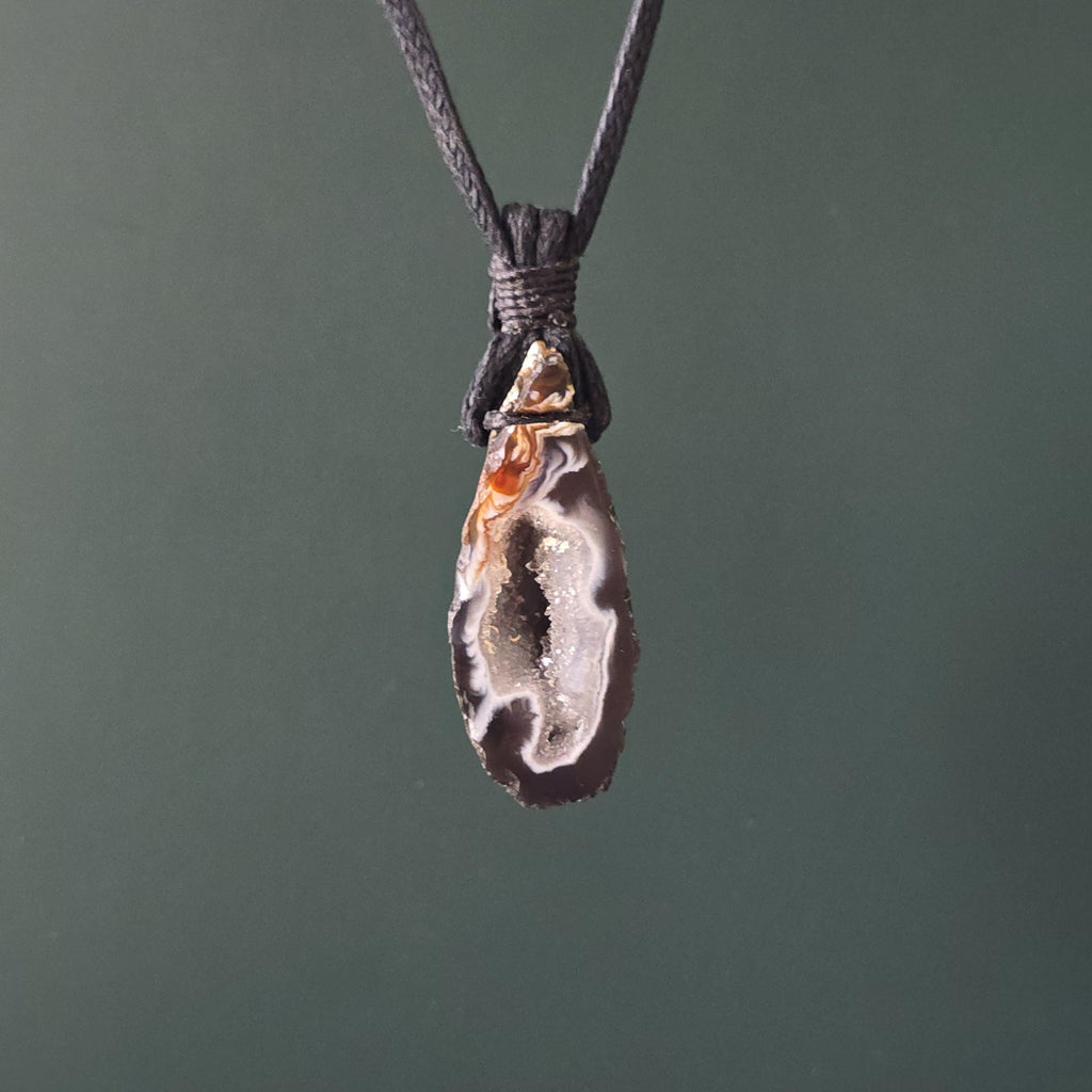Oco Geode Crystal Cord Necklace