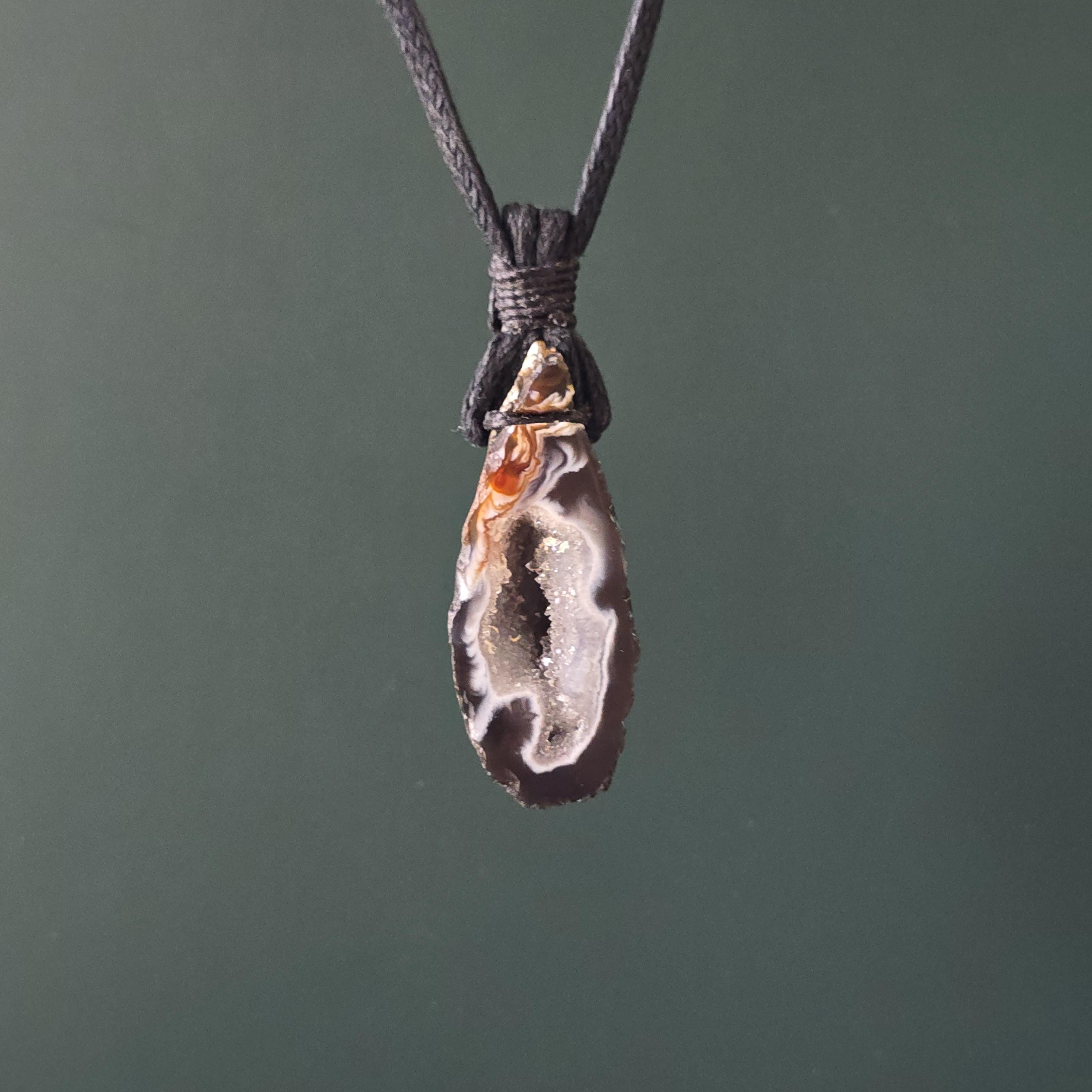 Oco Geode Crystal Cord Necklace