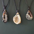 Oco Geode Crystal Cord Necklace