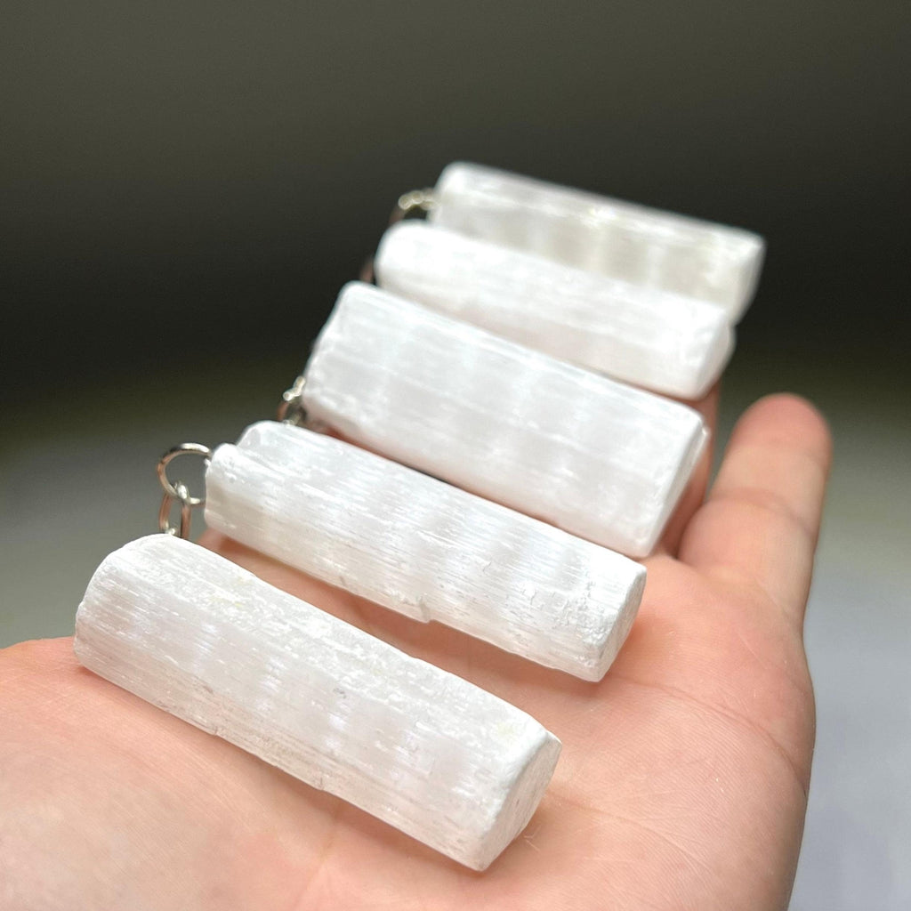 Selenite Crystal Keychain
