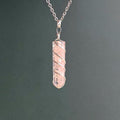 Rose Quartz in Orgonite Pendant Necklace