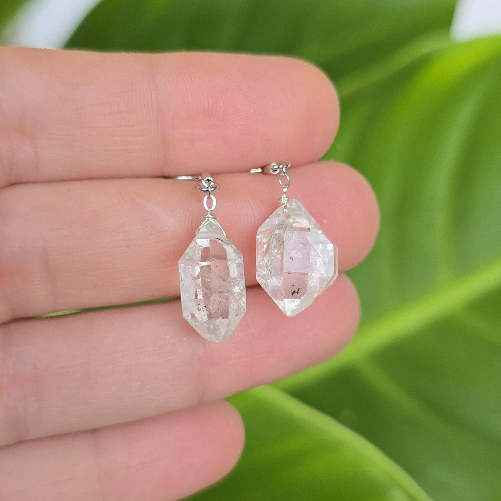 Herkimer Diamond Dangle Earrings