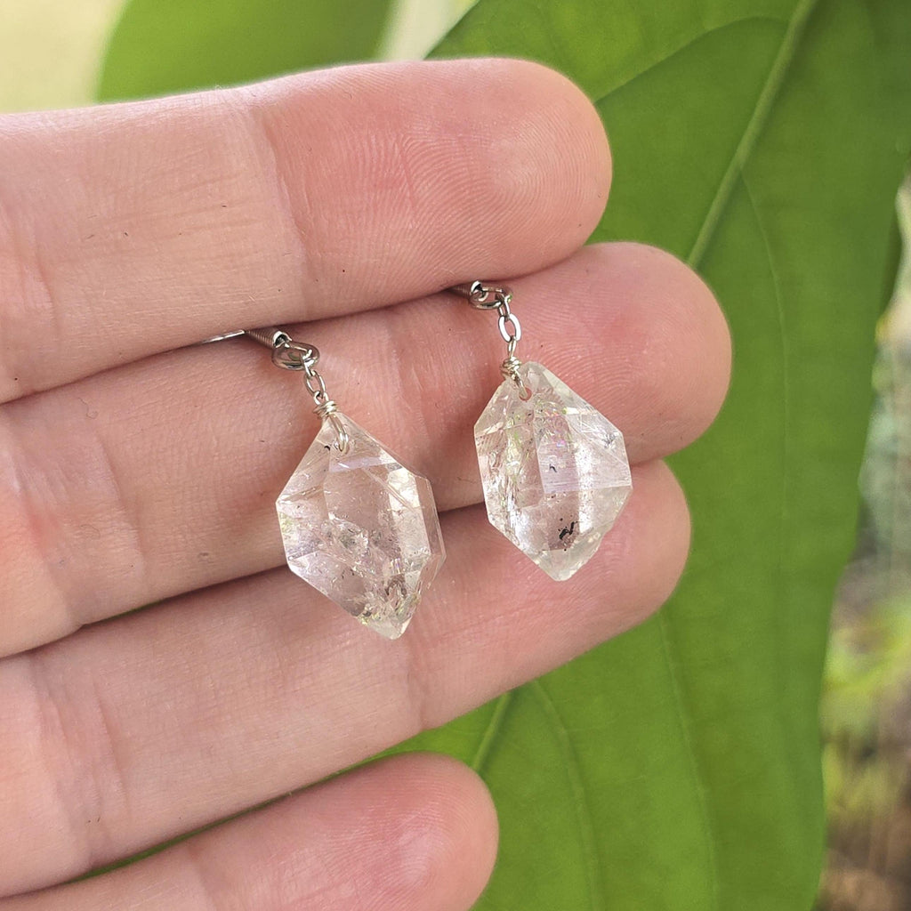 Herkimer Diamond Dangle Earrings